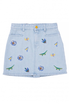 Denim skirt with embroidered pattern, zdjęcie 1 Denim skirt with embroidered pattern od Gucci Kids